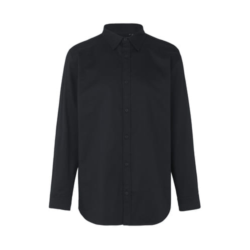 [O67001] Mens Twill Shirt (Black, S)