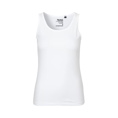 [O81300] Ladies Tank Top (White, XS)