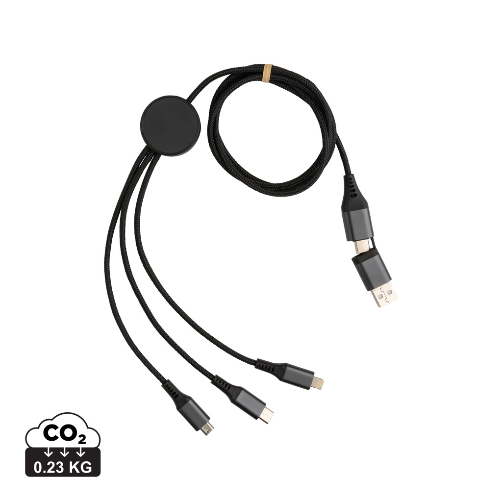 Terra RCS recycled aluminium 120cm 6-in-1 cable