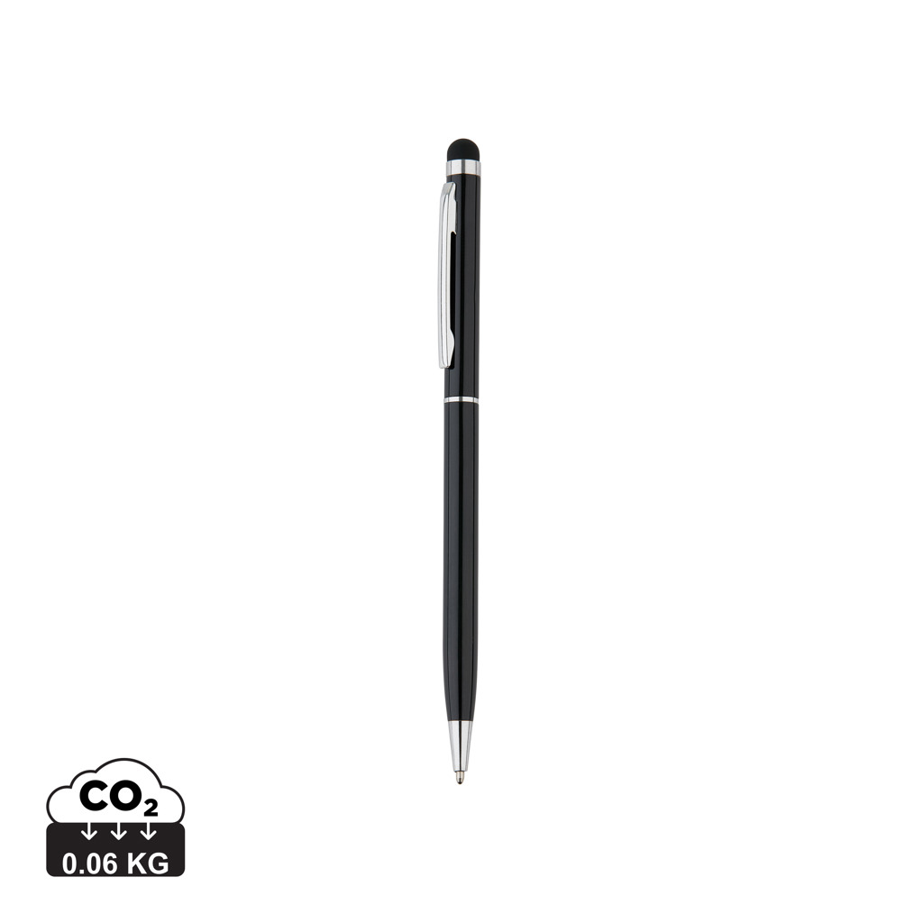 Thin metal stylus pen