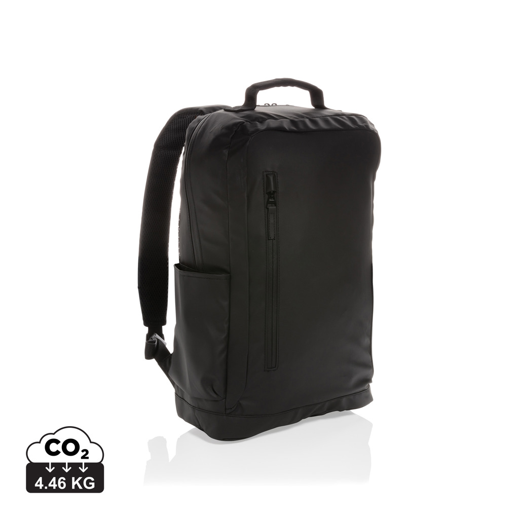 Fashion black 15.6" laptop backpack PVC free