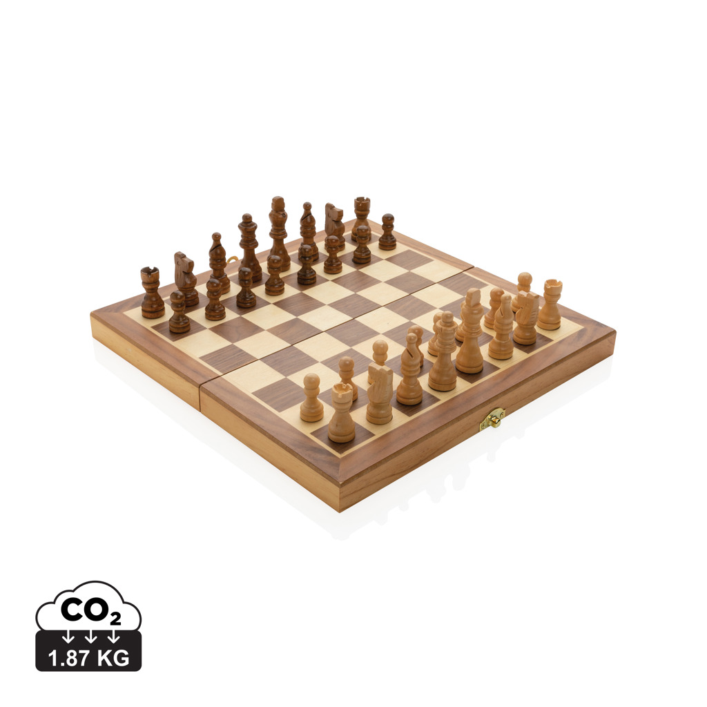 Luxury wooden foldable chess set