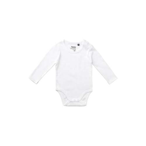 [O11130] Babies Long Sleeve Bodystockings (White, 62 cl)