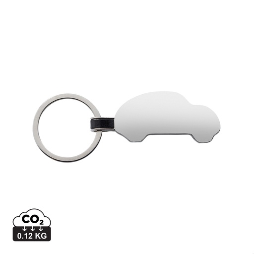 [P191.6102] RCS recycled zinc alloy car keyring