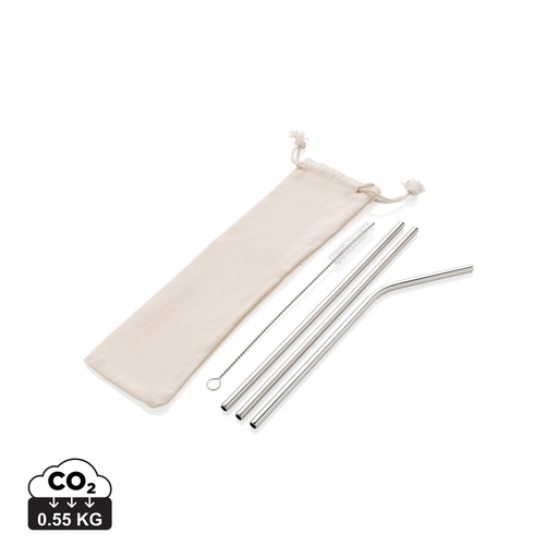 [P269.572] Reusable stainless steel 3 pcs straw set