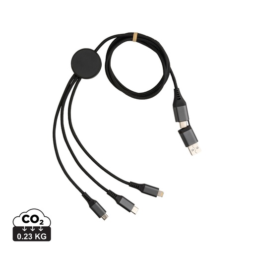 [P302.682] Terra RCS recycled aluminium 120cm 6-in-1 cable