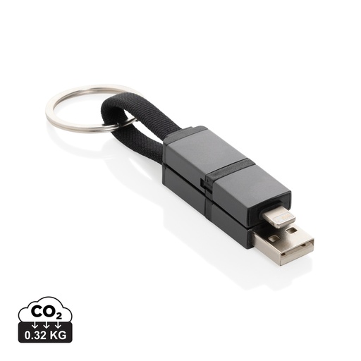 [P302.7602] Terra recycled aluminum 4 in 1 60W fast charging cable