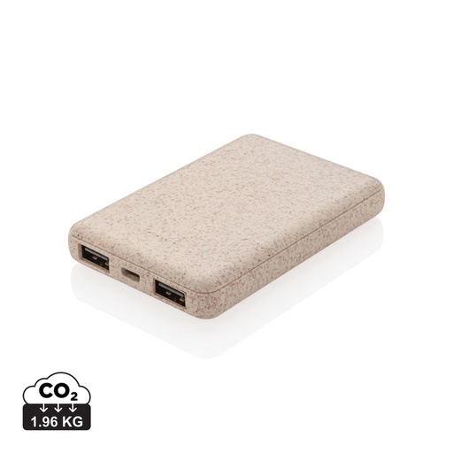 [P322.139] Wheat Straw 5.000 mAh Pocket Powerbank