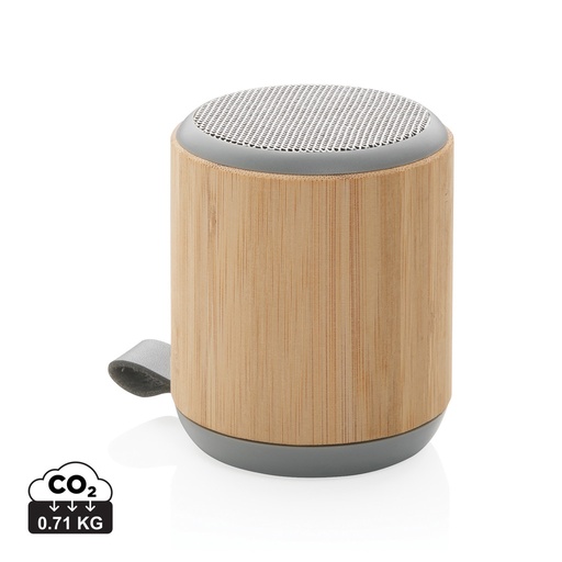 [P329.379] Bamboo and fabric 3W wireless speaker